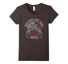 BAN IDIOTS NOT GUNS 'MERICA Cool USA Riffle Flag T-Shirt