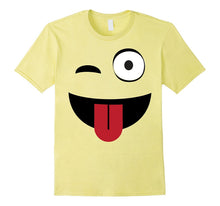 Emoji TShirt One Eye Open Wink Tongue Out
