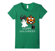Happy Halloween Shirt - Halloween Ghost, Cat, Pumpkin Shirt