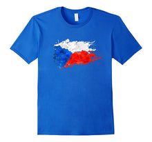 Czech Splash Flag Tourist T-Shirt