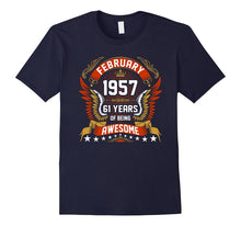 February 1957 61th Birthday 61 Years Old Gift T-Shirt