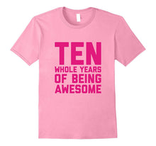 10th Birthday Shirt Gift Girls Age 10 Ten Year Old Girl Tee