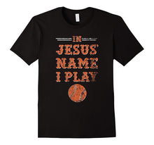 In Jesus' Name I Play, Christian Baseball Softball TShirt
