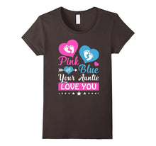 Gender Reveal Shirts Baby Shower Shirt Auntie Loves You