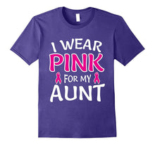 I Wear Pink for My Aunt Shirt Breast Cancer Awareness Tee