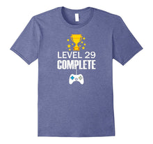 Funny Level 29 Complete T-Shirt 29th Birthday Gamer Gift Tee