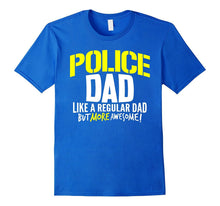 Mens Police Dad Shirt Awesome Fathers Day Gift Policeman Officer