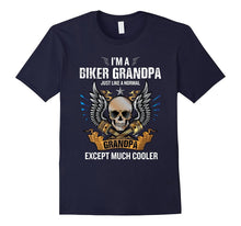 I'm a Biker Grandpa T-Shirt Funny Quote Rider Motorcycle Tee