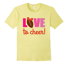 Girls Love to Cheer Cheerleading Football Shirt With Ribbon