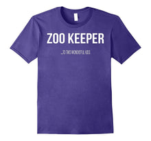 Funny Zoo Keeper Parent 2 Kids T-Shirt