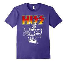 Hiss Funny Cats Kittens Rock Rockin T-Shirt Gift Tee Pun