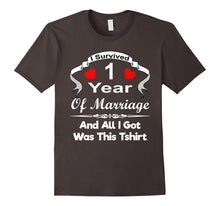 1st First Wedding Anniversary Tshirt Marriage Husband Wife