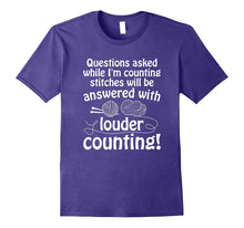 Funny Knitting T-Shirt Humorous Saying I'm Counting Stitches