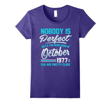Nobody Is Perfect October 1977 T-Shirt 40th Birthday