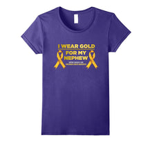 I Wear Gold for My Nephew Childhood Cancer Awareness T-Shirt