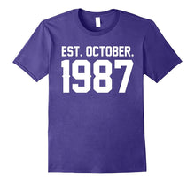 Happy 1987 My 30 Th Birthday Gift Ideas Tshirt for Lover