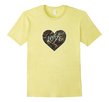 I Love You American Soldier Troops Camo Heart Emoticon Shirt