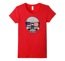 4th of July Independence Day Patriotic Skull Gift T-Shirt