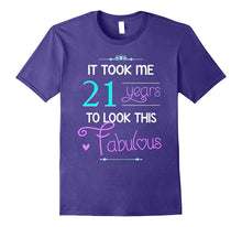 21st Birthday Gift Shirt Fabulous 21 Year Old Tshirt