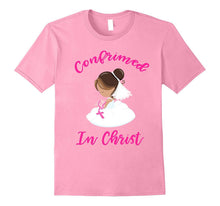 Confirmation Catholic Cartoon Girl Brown Hair Gift T-Shirt