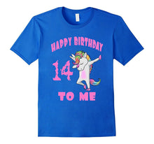 Happy Birthday to Me Fourteenth Birthday Unicorn Dab Tshirt