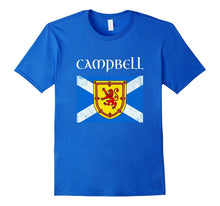 Campbell Scottish Clan T Shirt Coat Arms Lion Flag