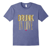 Funny Bride Shirt Drunk in Love Wedding Bachelorette Gold