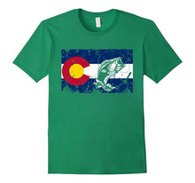 Colorado Flag Shirt With Fly Fishing Design for Mens