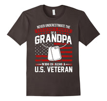 Men's Grandpa Shirt U.S. Proud Veteran T-Shirt for Granfather's
