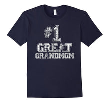 #1 Great Grandmom T Shirt - Number One Grandmother Gift Tee