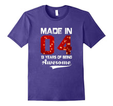 13th Birthday Gift T-Shirt Made in 2004 Awesome 13 Years Old