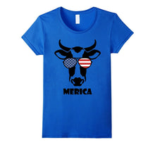 Merica Memorial Day Cow T-Shirt