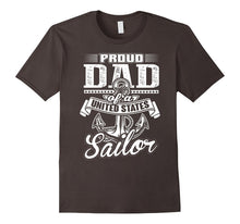 Mens Proud Dad of a United States Sailor Navy T-Shirt