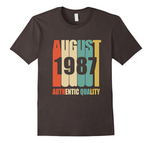 Retro August 1987 T-Shirt 30 Yrs Old Bday 30th Birthday Tee