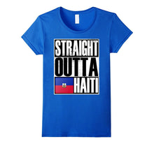 Storecastle Straight Outta Haiti Funny Gift Flag T-Shirt