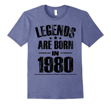 37th Birthday Gifts Tee Funny Legends Are Born in 1980 Shirt