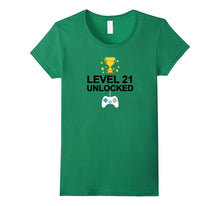 21th Birthday Level 21 Unlocked Funny T-Shirt Gift Vintage