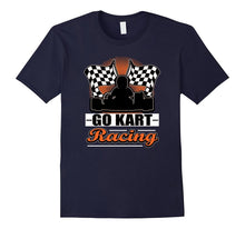 Go Kart Racing Funny Orange Silhouette T-Shirt