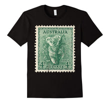 Koala Bear Stamp T-Shirt I Love Animals Australia Wild Life