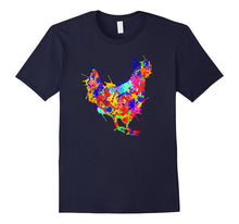 Chicken T-Shirt Watercolor Splash Chickens Graphic Tshirt