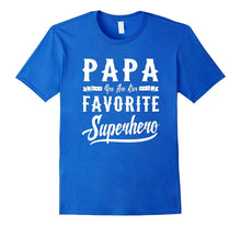 Papa Superhero Fathers Day Gifts Dad Grandpa Men T-Shirt
