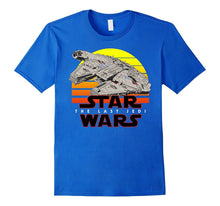 Star Wars Last Jedi Millennium Falcon Retro Logo T-Shirt