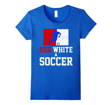 Patriotic Red White and Soccer T-Shirt