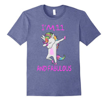 11 and Fabulous Sweet Eleventh Birthday Unicorn Dab T Shirt