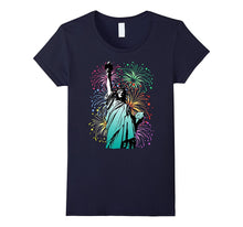4th of July Fireworks Statue of Liberty T-Shirt