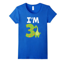 I'm 3 Three 3rd Birthday T-Shirt Kids 3 Year Old Dinosaur