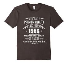 1986 T-Shirt for Men/Women. 31st Birthday Gift Ideas.