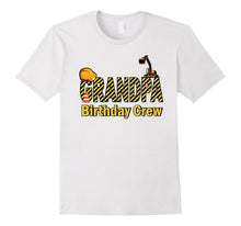 Mens Grandfather Birthday Crew Shirts for Construction Birthday