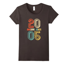 Awesome Since 2005 T-Shirt 12 Yrs Old Bday 12th Birthday Tee
