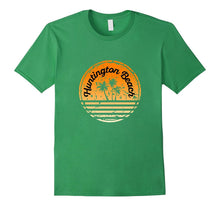 Huntington Beach Retro Surf Palm Tree T-Shirt